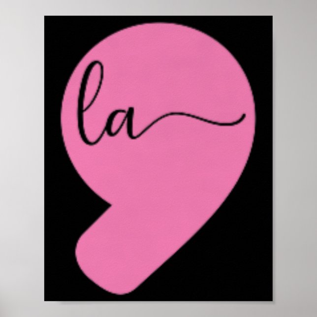 Comma La Kamala Harris For President 2024 Election Poster (Front)