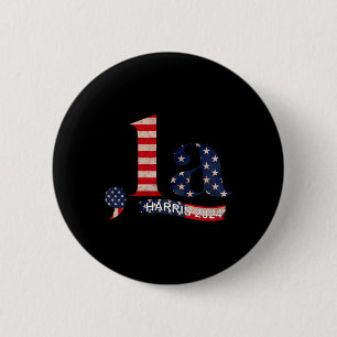 Comma La Kamala Harris For President 2024 Funny Ka Button