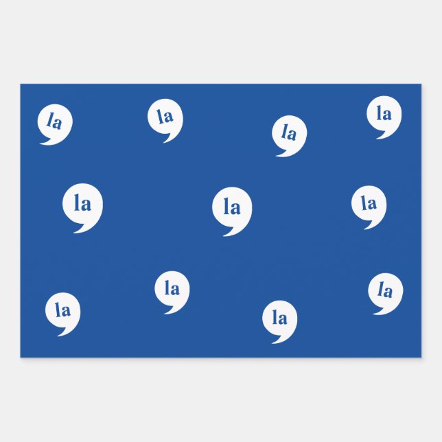 comma-la / Kamala Harris for President 2024 Wrapping Paper Sheets (Front)