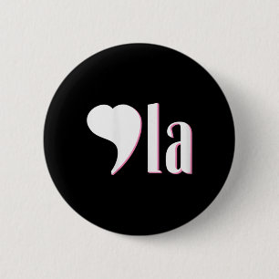 Comma La Kamala Harris Funny Democrat Support 2020 Button