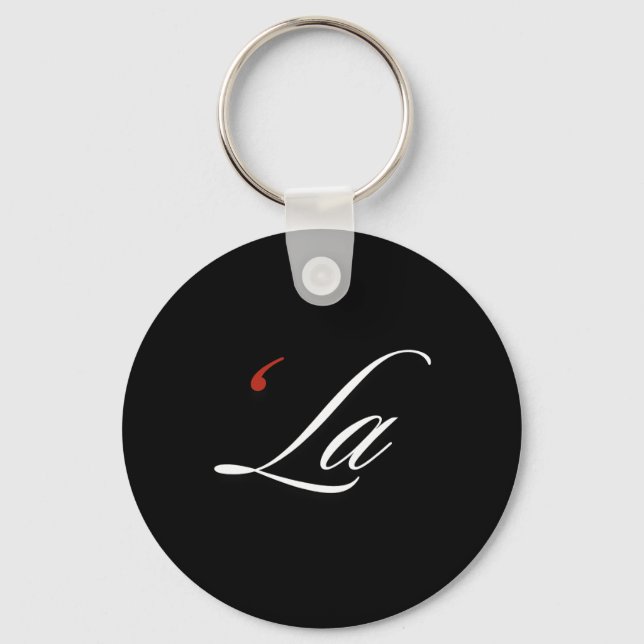 Comma La Kamala Harris Funny Punctuation La Electi Keychain (Front)