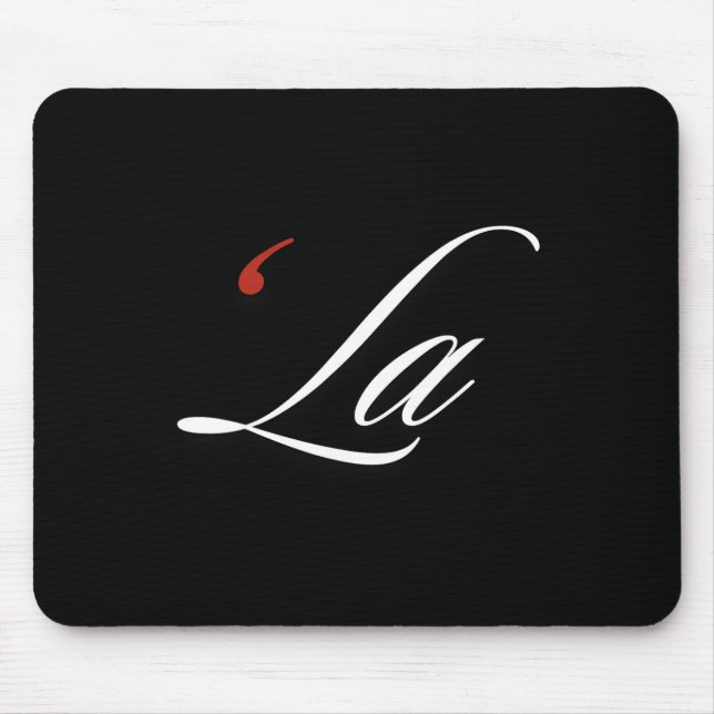 Comma La Kamala Harris Funny Punctuation La Electi Mouse Pad (Front)