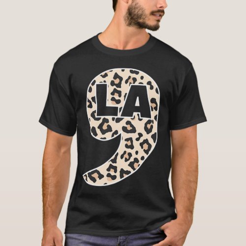 Comma La _ Kamala Harris Leopard  T_Shirt