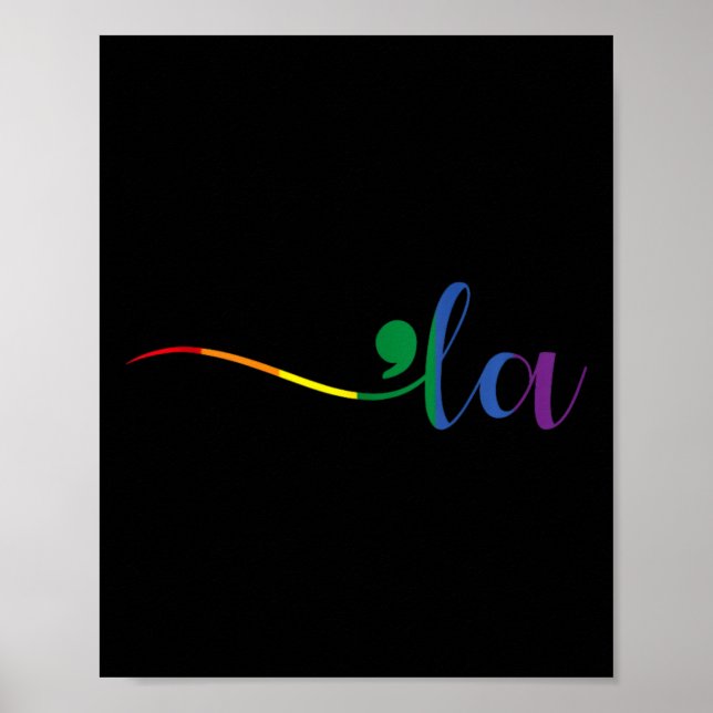 Comma La Kamala Harris Lgbt Cute Postive Election  Poster (Front)