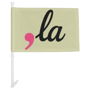 Comma La Kamala Harris President 2024 Stop Project Car Flag