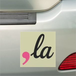 Comma La Kamala Harris President 2024 Stop Project Car Magnet