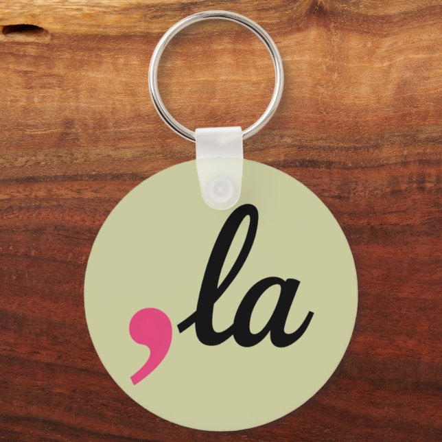 Comma La Kamala Harris President 2024 Stop Project Keychain (Front)