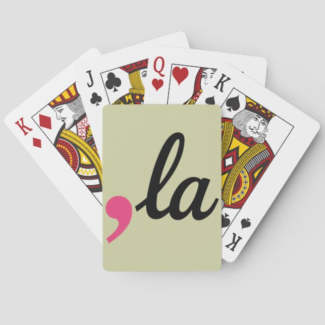 Comma La Kamala Harris President 2024 Stop Project Poker Cards (Back)