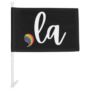 Comma La Kamala Harris Pride Rainbow LGBQ Gay Car Flag