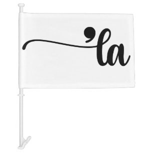Comma La Kamala Harris Punctuation La Election Car Flag