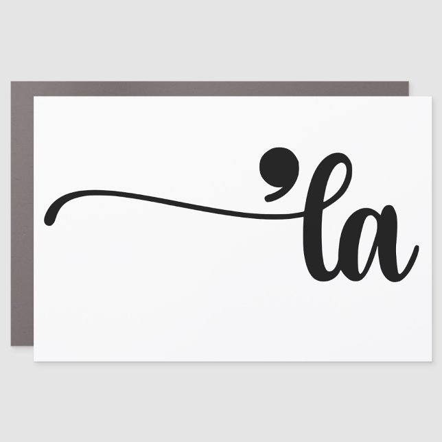 Comma La Kamala Harris Punctuation La Election Car Magnet (Creator Uploaded)