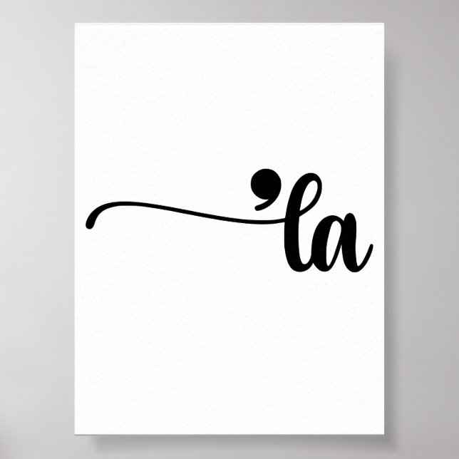 Comma La Kamala Harris Punctuation La Election Poster (Front)