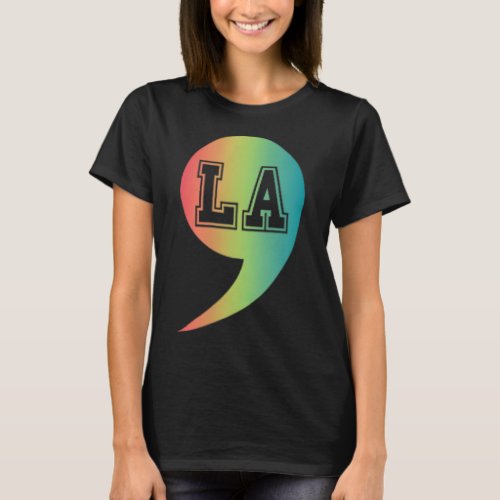 Comma La Kamala Harris Punctuation La Election Vot T_Shirt