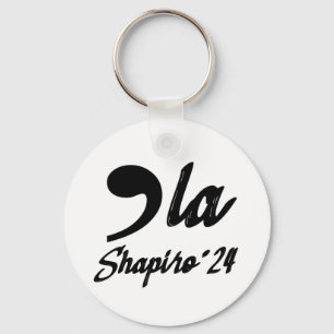 Comma-La Kamala Harris Shapiro 2024 Cursive Keychain