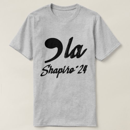 Comma_La Kamala Harris Shapiro 2024 Cursive T_Shirt