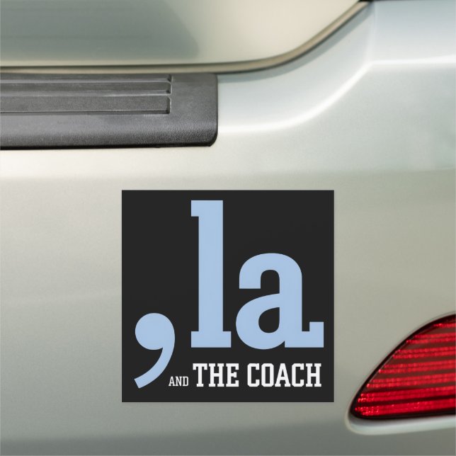 Comma La Kamala Harris Tim Walz Coach 2024  Car Magnet (In Situ)