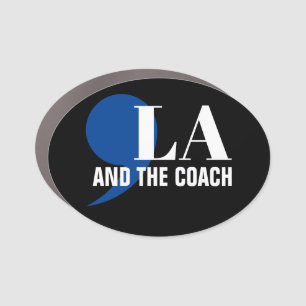 Comma La Kamala Harris Tim Walz Coach 2024 Commala Car Magnet