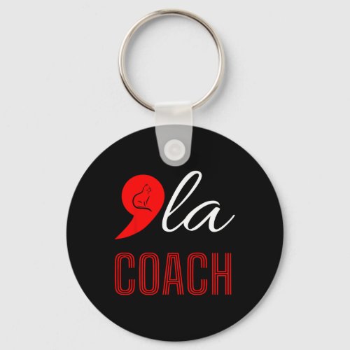 Comma La Kamala Harris Tim Walz Coach 2024 La Comm Keychain