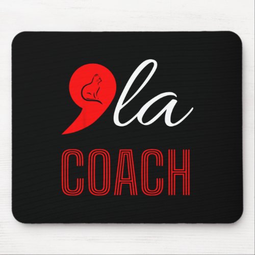 Comma La Kamala Harris Tim Walz Coach 2024 La Comm Mouse Pad