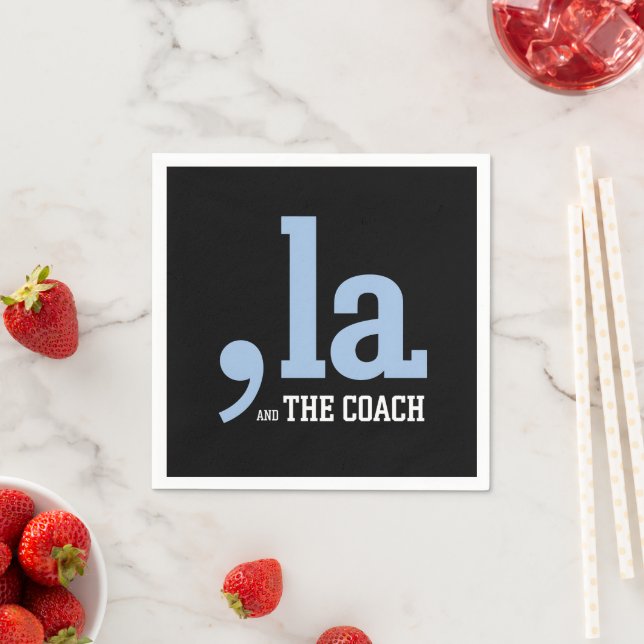 Comma La Kamala Harris Tim Walz Coach 2024  Napkins (Insitu)
