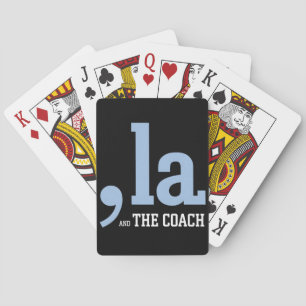Comma La Kamala Harris Tim Walz Coach 2024  Poker Cards
