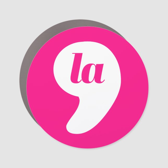 Comma La - Kamala Pink Car Magnet (Front)