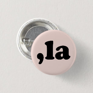Comma La kamala pronunciation black and blush pink Button