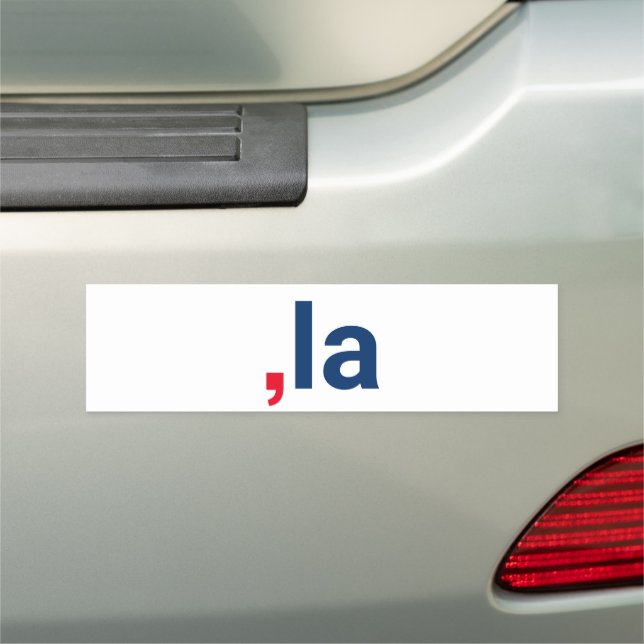 Comma La kamala pronunciation fun red white blue Car Magnet (In Situ)