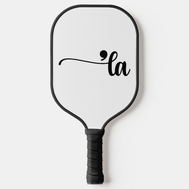 Comma La - Kamala White Pickleball Paddle (Front)