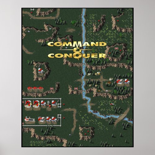 Command  Conquer 1 Tiberian Dawn Retro DOS Game  Poster