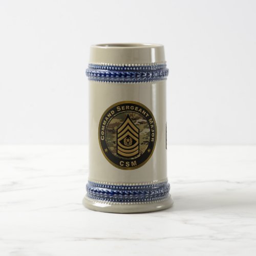 Command Sergeant Major CSM Beer Stein