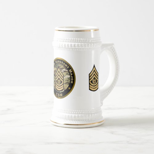 Command Sergeant Major CSM Beer Stein