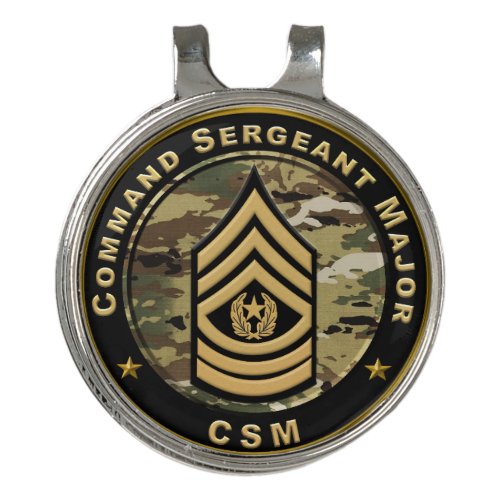 Command Sergeant Major CSM Golf Hat Clip