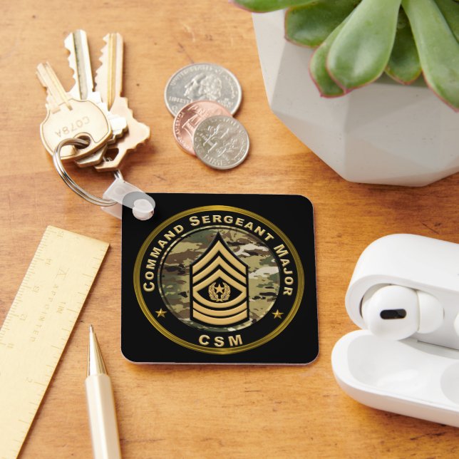Command Sergeant Major CSM Keychain (Desk)