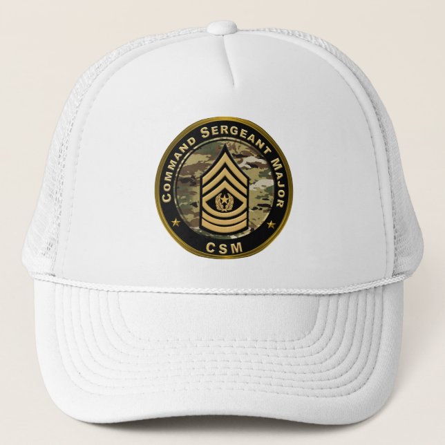 Command Sergeant Major CSM Trucker Hat (Front)