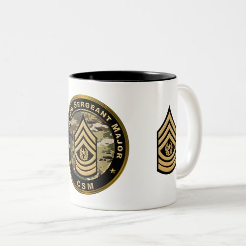 Command Sergeant Major CSM Two_Tone Coffee Mug