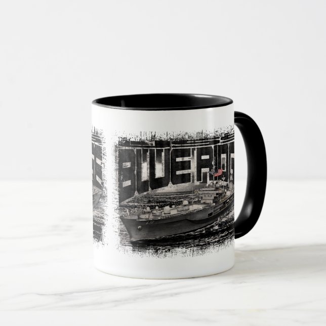 Command ship Blue Ridge Combo Mug (Front Right)