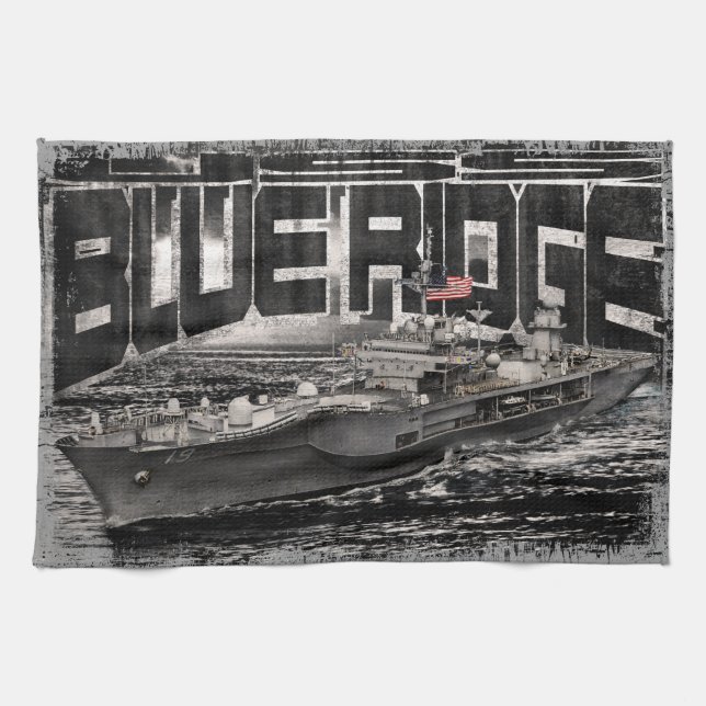 Command ship Blue Ridge Kitchen Towels (Horizontal)