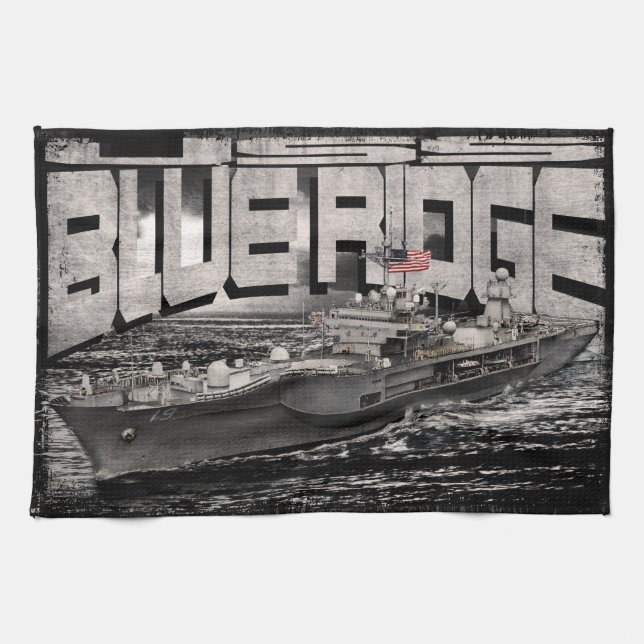 Command ship Blue Ridge Kitchen Towels (Horizontal)
