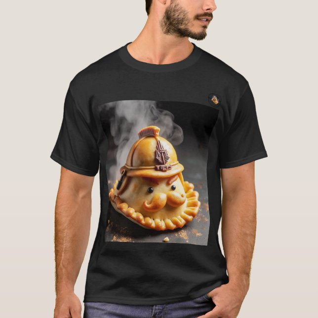 "commander empanadas"-printed beach T-Shirt (Front)