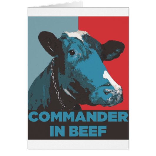 Commander in Beef Cards (Front)
