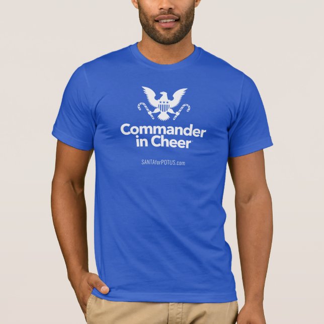 "Commander in Cheer" Unisex Bella Canvas tee (Front)