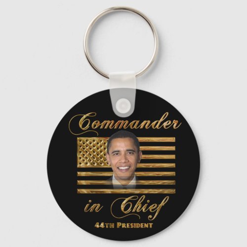 Commander in Chief Barack Obama Keychain