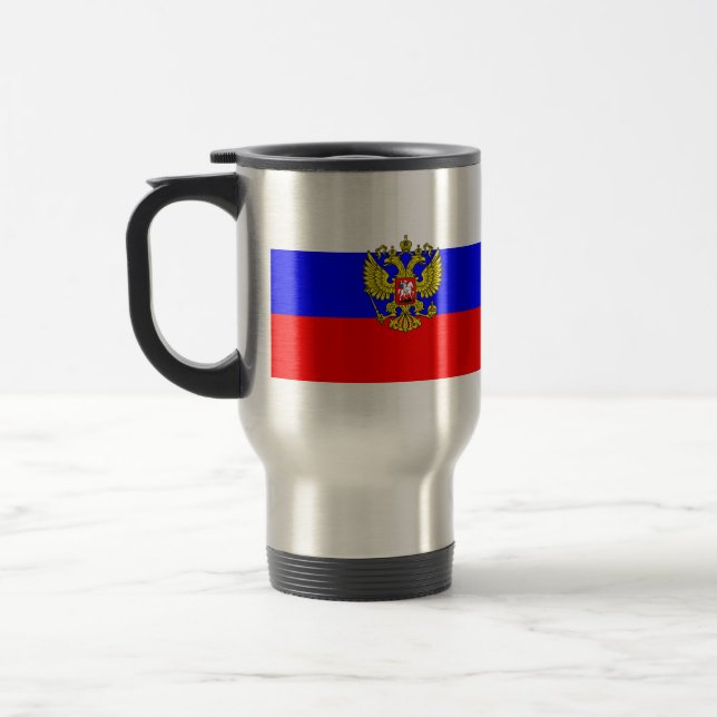 Commander In Chief Of Russia, Russia Travel Mug (Left)