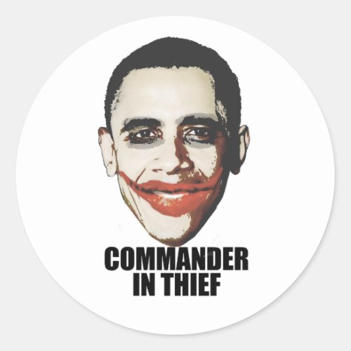 Commander in Thief Classic Round Sticker
