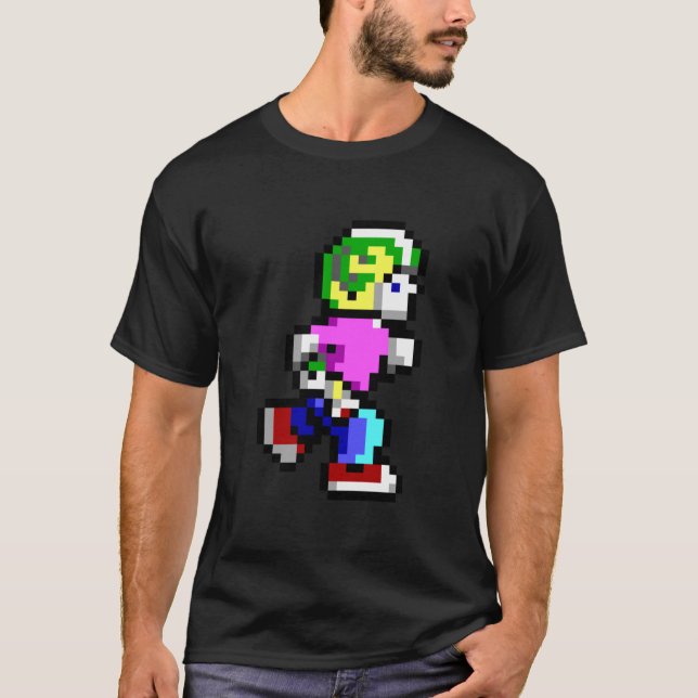 Commander Keen Pixel Style- Retro DOS game fan ite T-Shirt (Front)
