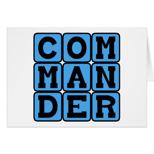 Commander, Military Leader Cards (Front Horizontal)