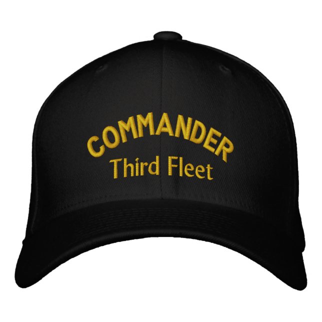 COMMANDER, Third Fleet Embroidered Baseball Cap (Front)