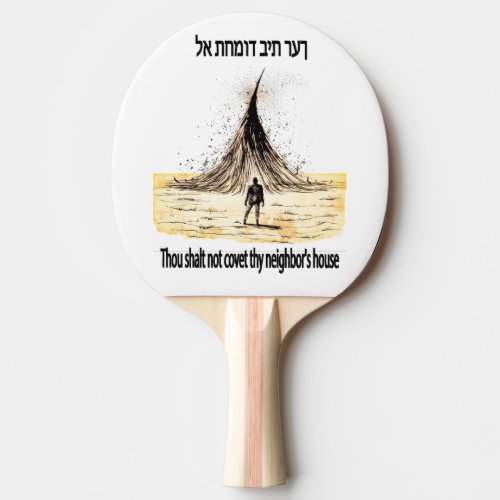 Commandments  ping pong paddle
