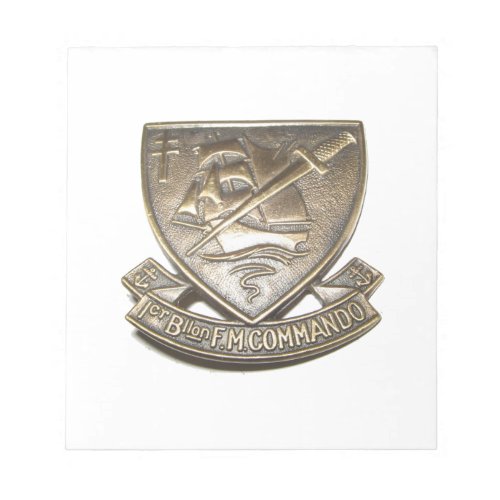 Commando Kieffer _ Badge 1 BFMC Notepad